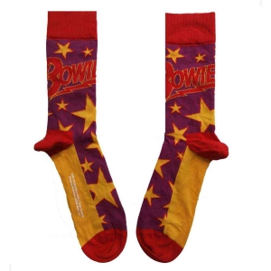 David Bowie - Stars Infill Uni Purp Socks (Eu 36-40) ryhmässä MERCHANDISE /  /  @ Bengans Skivbutik AB (5641767)