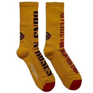 Guns N Roses - Appetite For Destruction Uni Yell Socks (Eu 36-40) ryhmässä MERCHANDISE / Strumpor / Hårdrock @ Bengans Skivbutik AB (5641776)