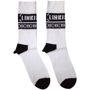 Linkin Park - Lp Repeat Uni Wht Socks (Eu 36-40) ryhmässä MERCHANDISE /  /  @ Bengans Skivbutik AB (5641787)