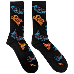 Ozzy Osbourne - Logos & Bats Uni Bl Socks (Eu 36-40) ryhmässä MERCHANDISE /  /  @ Bengans Skivbutik AB (5641798)