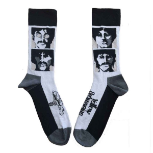 Beatles - Yellow Submarine Sea Of Science Faces Mono Uni Wht Socks (Eu 36-40) ryhmässä MERCHANDISE /  /  @ Bengans Skivbutik AB (5641835)