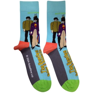 Beatles - Yellow Submarine Sub & Band Uni Lht Blue Socks (Eu 36-40) ryhmässä MERCHANDISE /  /  @ Bengans Skivbutik AB (5641838)