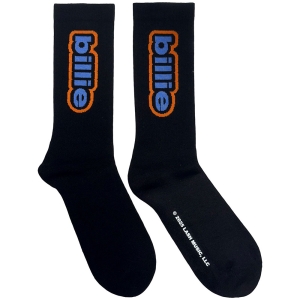 Billie Eilish - Outline Logo Uni Bl Socks (Eu 40-45) ryhmässä MERCHANDISE / Strumpor / Pop-Rock @ Bengans Skivbutik AB (5641842)