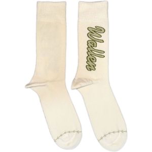 Morgan Wallen - Green Logo Baseball Uni Natrl Socks (Eu 40-45) ryhmässä MERCHANDISE /  /  @ Bengans Skivbutik AB (5641843)