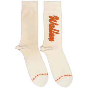 Morgan Wallen - Orange Logo Baseball Uni Natrl Socks (Eu 40-45) ryhmässä MERCHANDISE /  /  /  @ Bengans Skivbutik AB (5641844)