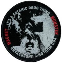 Monster Magnet - Patch Satanic Drug Thing (9,1 Cm) ryhmässä MERCHANDISE / Kangasmerkki / Heavy Metal @ Bengans Skivbutik AB (5642122)