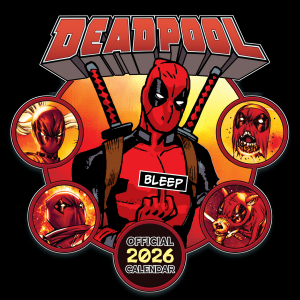 Marvel Deadpool  - 2026 Square Calendar ryhmässä ME SUOSITTELEMME / Perjantain julkaisut / 2025-09-26 @ Bengans Skivbutik AB (5642885)