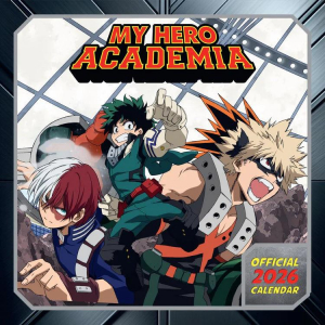 My Hero Academia  - 2026 Square Calendar ryhmässä ME SUOSITTELEMME / Perjantain julkaisut / 2025-09-26 @ Bengans Skivbutik AB (5642888)
