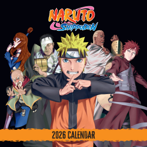 Naruto Shippuden  - 2026 Square Calendar ryhmässä ME SUOSITTELEMME / Perjantain julkaisut / 2025-09-26 @ Bengans Skivbutik AB (5642889)