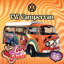 Vw Campervans  - 2026 Square Calendar ryhmässä ME SUOSITTELEMME / Perjantain julkaisut / 2025-09-26 @ Bengans Skivbutik AB (5642905)