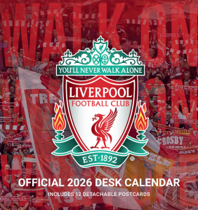 Liverpool Fc - 2026 Desk Easel Calendar ryhmässä ME SUOSITTELEMME / Perjantain julkaisut / 2025-09-26 @ Bengans Skivbutik AB (5642924)