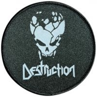 Destruction - Patch Skull Logo (10 Cm) ryhmässä MERCHANDISE / Kangasmerkki / Heavy Metal @ Bengans Skivbutik AB (5643400)
