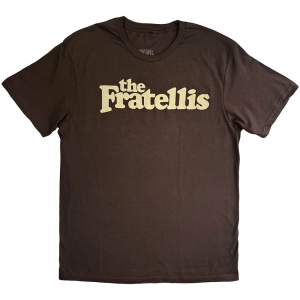 Fratellis - Classic Logo Uni Brown T-Shirt ryhmässä MERCHANDISE / T-paita / Nyheter / Pop-Rock @ Bengans Skivbutik AB (5643862r)