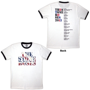 Stone Roses - 2013 Tour Ringer Uni Wht T-Shirt ryhmässä MERCHANDISE / T-paita / Nyheter / Pop-Rock @ Bengans Skivbutik AB (5643889r)