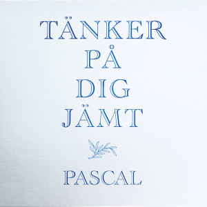 Pascal - Tänker På Dig Jämt (Black Vinyl LP) ryhmässä VINYYLI / Kommande / Pop-Rock @ Bengans Skivbutik AB (5644719)