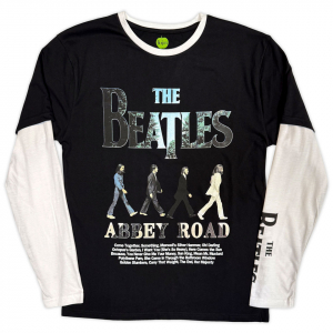 Beatles - Abbey Road Infill Uni Bl/Wht Layered Longsleeve ryhmässä MERCHANDISE / T-paita / Kommande / Pop-Rock @ Bengans Skivbutik AB (5645414r)