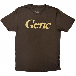 Gene - Classic Logo Uni Brown T-Shirt ryhmässä MERCHANDISE / T-paita / Kommande / Pop-Rock @ Bengans Skivbutik AB (5645417r)
