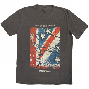 Stone Roses - Waterfall Jumbo-Print Stone Wash Uni Char T-Shirt ryhmässä MERCHANDISE / T-paita / Kommande / Pop-Rock @ Bengans Skivbutik AB (5645420r)