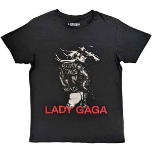 Lady Gaga - Leather Jacket Uni Bl T-Shirt  (2XL) ryhmässä MERCHANDISE / T-paita / Pop-Rock @ Bengans Skivbutik AB (5645622)