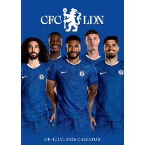 Chelsea Fc  - 2026 A3 Calendar  ryhmässä MERCHANDISE /  /  @ Bengans Skivbutik AB (5646803)