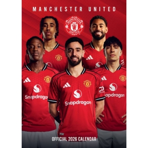 Manchester United Fc  - 2026 A3 Calendar  Pf ryhmässä MERCHANDISE /  /  @ Bengans Skivbutik AB (5646807)