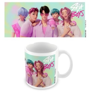K-Pop Demon Hunters - (Saja Boys) White Pod Mug ryhmässä MERCHANDISE / Muki / K-Pop @ Bengans Skivbutik AB (5647061)