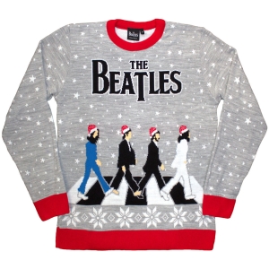 The Beatles - Abbey Road Xmas Uni Grey Sweatshirt ryhmässä MERCHANDISE / Sweatshirt / Pop-Rock @ Bengans Skivbutik AB (5647748r)