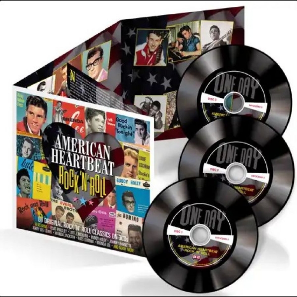 Various - American Heartbeat - Rock 'N' Roll ryhmässä ME SUOSITTELEMME / Perjantain julkaisut / 2025-11-14 @ Bengans Skivbutik AB (5647933)