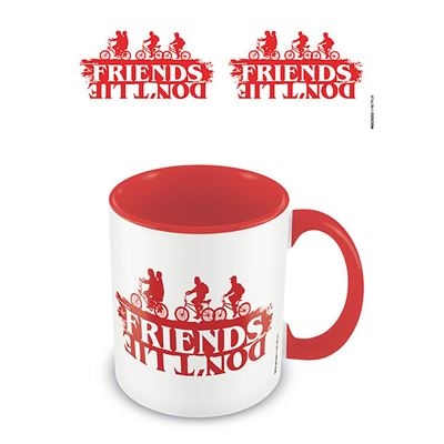 Stranger Things - Friends Don't Lie Red Coloured Inner Mug ryhmässä MERCHANDISE / Muki / TV-sarja @ Bengans Skivbutik AB (5648443)