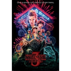Stranger Things - Starcourt Mall Maxi Poster 91,5 X 61 Cm ryhmässä Merchandise / Kommande @ Bengans Skivbutik AB (5648718)