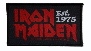 Iron Maiden - Est 1975 Standard Patch ryhmässä MERCHANDISE / Kangasmerkki /  /  @ Bengans Skivbutik AB (5648775)