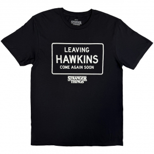Stranger Things - Leaving Hawkins Uni Bl T-Shirt  (M) ryhmässä MERCHANDISE / T-paita / Soundtrack @ Bengans Skivbutik AB (5649119)