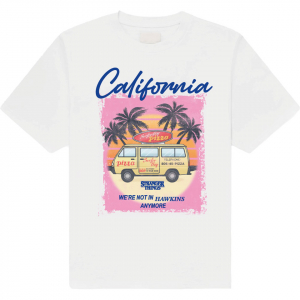 Stranger Things - California Uni Wht T-Shirt ryhmässä MERCHANDISE / T-paita / Kommande / Film-Musikal @ Bengans Skivbutik AB (5649161r)