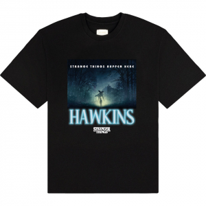 Stranger Things - Happen Here Uni Bl T-Shirt ryhmässä MERCHANDISE / T-paita / Kommande / Film-Musikal @ Bengans Skivbutik AB (5649163r)