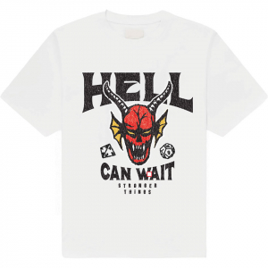 Stranger Things - Hell Can Wait Uni Wht T-Shirt ryhmässä MERCHANDISE / T-paita / Kommande / Film-Musikal @ Bengans Skivbutik AB (5649169r)