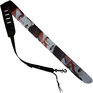 David Bowie - Aladdin Sane Leather Guitar Strap ryhmässä MERCHANDISE / Merch / Pop-Rock @ Bengans Skivbutik AB (5649214)