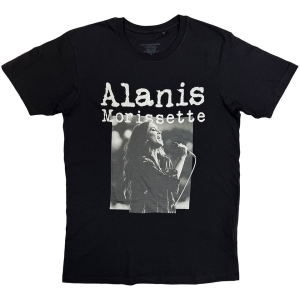 Alanis Morissette - Singing Photo Uni Bl T-Shirt ryhmässä MERCHANDISE / T-paita / Kommande / Pop-Rock @ Bengans Skivbutik AB (5650168r)