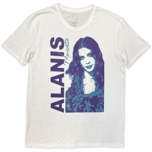 Alanis Morissette - Portrait Photo Uni Wht T-Shirt ryhmässä MERCHANDISE / T-paita / Kommande / Pop-Rock @ Bengans Skivbutik AB (5650169r)