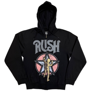 Rush - Starman Uni Bl Zip Hoodie ryhmässä MERCHANDISE / Hupparit / Nyheter / Hårdrock @ Bengans Skivbutik AB (5650172r)