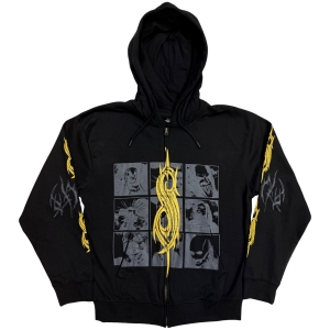 Slipknot - The End So Far Tribal-S Band Uni Bl Zip Hoodie ryhmässä MERCHANDISE / Hupparit / Nyheter / Hårdrock @ Bengans Skivbutik AB (5650173r)