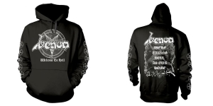 Venom - Hood - Welcome To Hell (White) (Xxx ryhmässä MERCHANDISE / Hupparit / Kommande / Hårdrock @ Bengans Skivbutik AB (5650251)