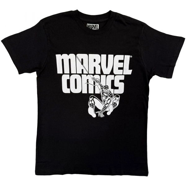 Marvel - Spider-Man Marvel Comics Uni Bl T-Shirt ryhmässä MERCH / Vaatteet / T-paidat @ Bengans Skivbutik AB (5651283r)