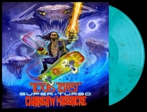 Texas Toast Chainsaw Massacre - Super Turbo (Turquoise Black Marble ryhmässä VINYYLI / Kommande / Hårdrock @ Bengans Skivbutik AB (5651527)