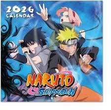 Naruto Shippuden  - 2026 Square Calendar ryhmässä MERCHANDISE / Kalender / TV-sarja @ Bengans Skivbutik AB (5652080)