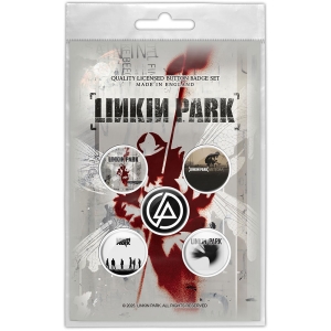 Linkin Park - Hybrid Theory Button Badge Pack ryhmässä MERCHANDISE / Merch / Hårdrock @ Bengans Skivbutik AB (5653095)