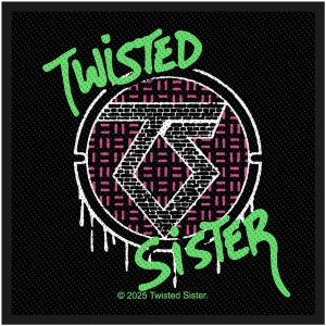 Twisted Sister - Spray Logo Standard Patch ryhmässä MERCHANDISE / Kangasmerkki / Heavy Metal @ Bengans Skivbutik AB (5653126)