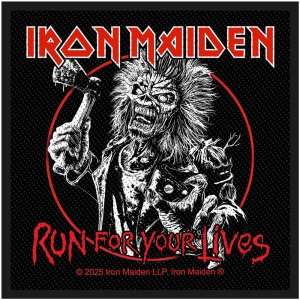 Iron Maiden - Run For Your Lives Standard Patch ryhmässä MERCHANDISE / Kangasmerkki / Heavy Metal @ Bengans Skivbutik AB (5653136)