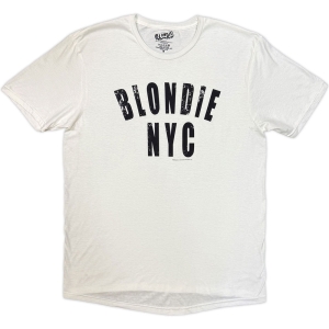 Blondie - Nyc Uni Wht T-Shirt ryhmässä MERCHANDISE / T-paita / Pop-Rock @ Bengans Skivbutik AB (5653193r)