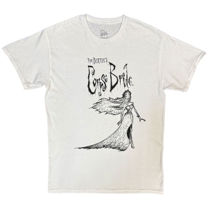 Corpse Bride - Gown Uni Wht T-Shirt ryhmässä MERCHANDISE / T-paita / Soundtrack @ Bengans Skivbutik AB (5653199r)
