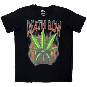 Death Row - Leaf Uni Bl T-Shirt ryhmässä MERCHANDISE / T-paita / Hip Hop-Rap @ Bengans Skivbutik AB (5653202r)
